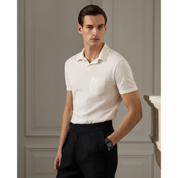 Custom Slim Fit Cotton-Blend Polo Shirt