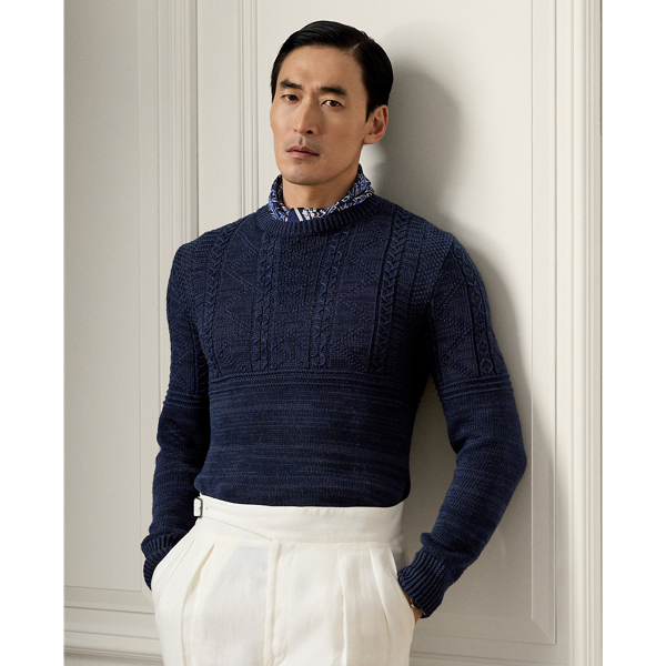 Paul & Shark Merino Extrafine Crewneck Trui in kleur Midden Grijs | Jan