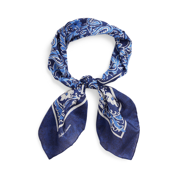 Paisley Silk Habotai Neckerchief