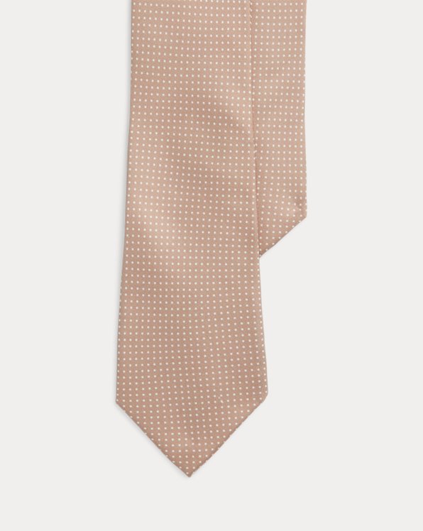 Pin Dot Silk Crepe Tie