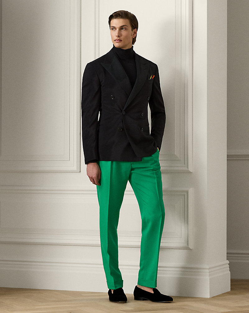 Gregory Hand-Tailored Silk Trouser Purple Label 1