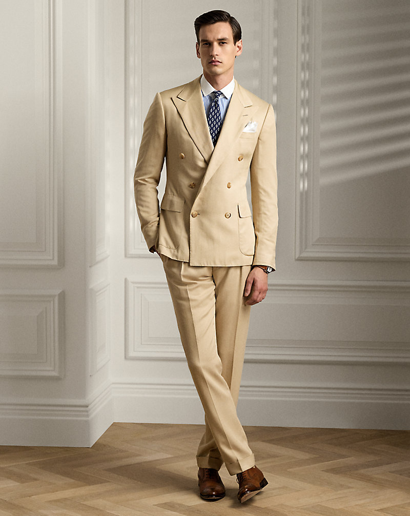 Gregory Hand-Tailored Silk-Blend Suit Purple Label 1