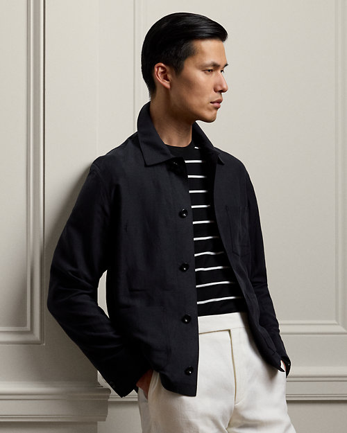 Burnham Hand-Tailored Silk-Linen Jacket
