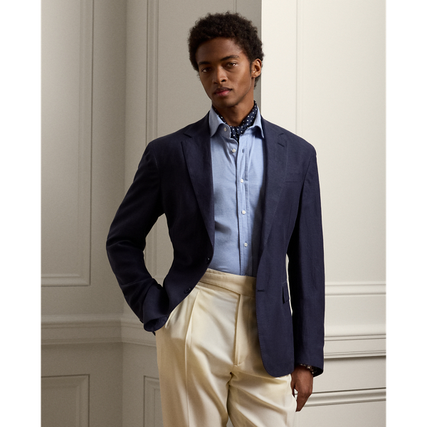 Hadley Hand Tailored Silk Linen Jacket for Men Ralph Lauren IE