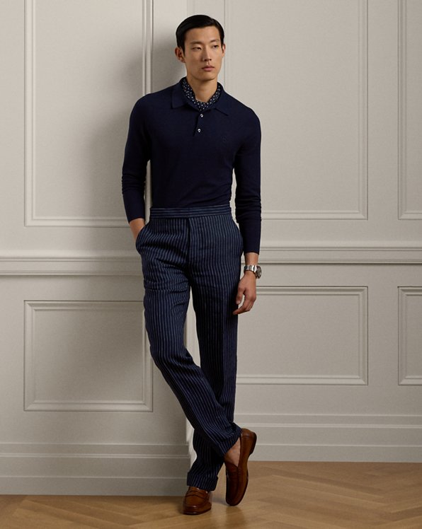 Gregory Hand-Tailored Pinstripe Trouser
