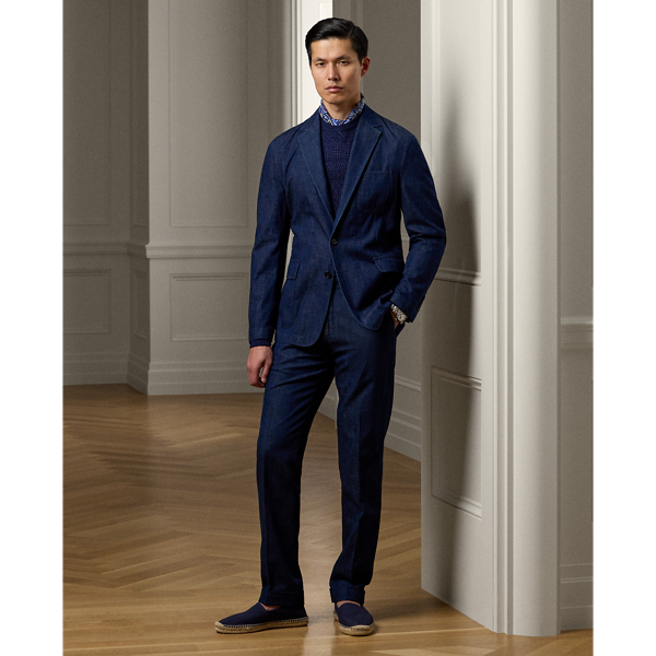 Gregory Hand-Tailored Denim Suit Trouser