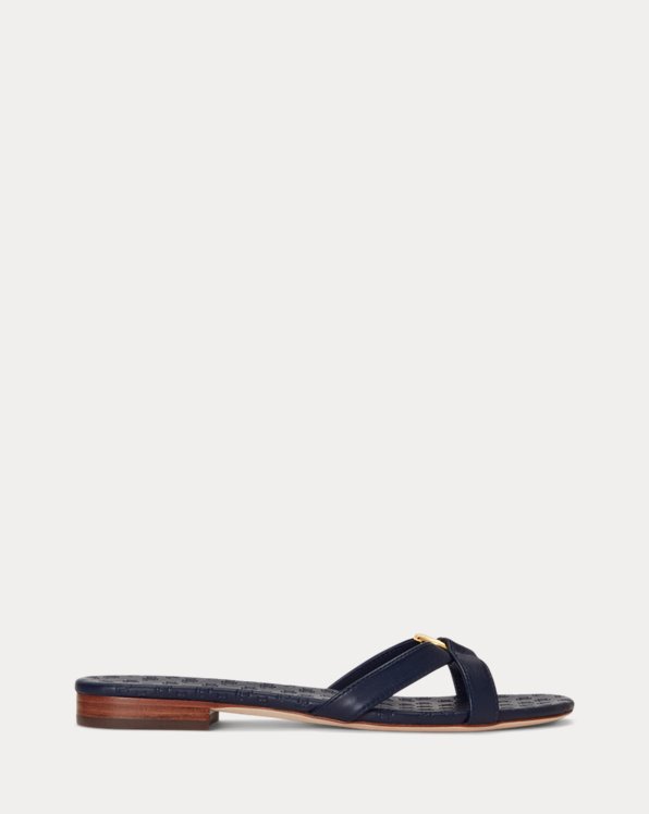 Emmy Nappa Leather Slide Sandal