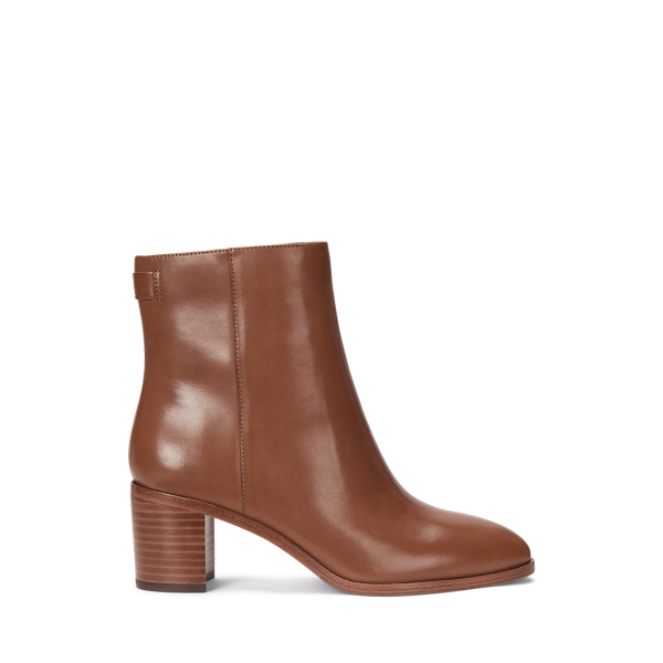 Cassie Burnished Leather Bootie