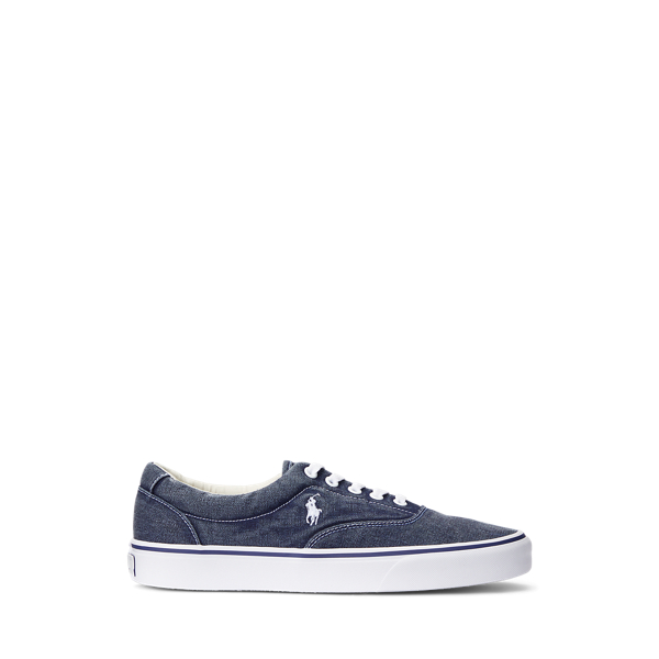 Keaton Washed Canvas Sneaker Polo Ralph Lauren 1