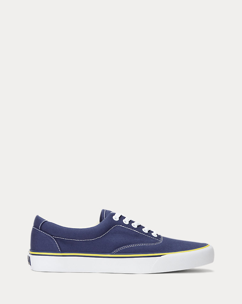Keaton Washed Canvas Trainer Polo Ralph Lauren 1