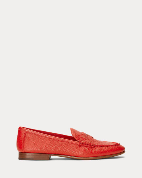Pebbled Leather Penny Loafer