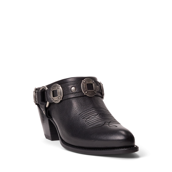 Black mule boots on sale