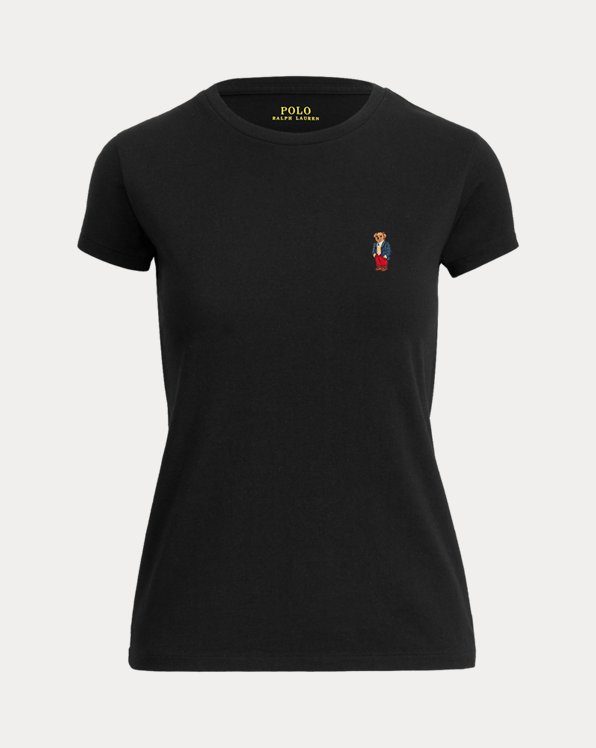 T-shirt com gola redonda em malha mulher