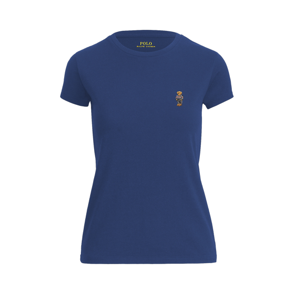 Jersey T-shirt voor dames met ronde hals
