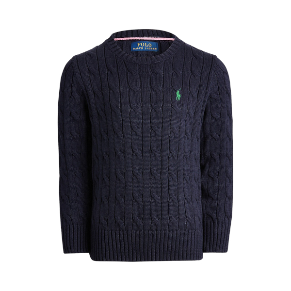 Boys' Cable Cotton Sweater