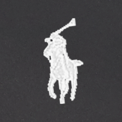 Polo Black/White Cr Logo