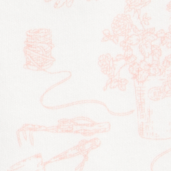 Vichy rose/Toile jardin