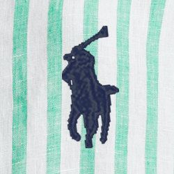 Emerald/White Stripe