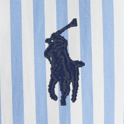 Rayures Bleu clair/Blanc