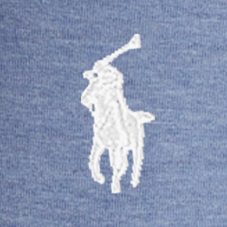 Bleu treillis chiné
