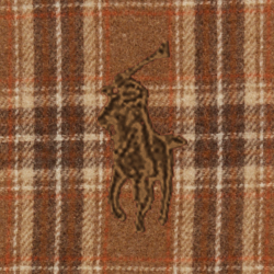 Motif écossais brun/camel