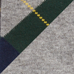 2pk Green Argyle/Grey Htr