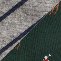 2pk Green Aopp/Grey Htr S
