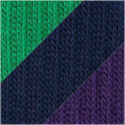 3pk Purple/Green/Navy
