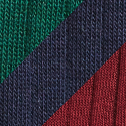 3pk Green/Wine/Navy