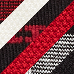 Preto/vermelho/marfim