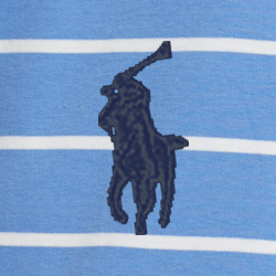 Azul de verão/branco