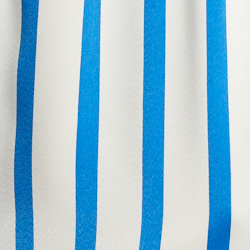Crème/Blauwe streep